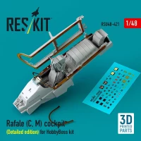 Reskit U48421 Rafale (C,M) cockpit - Detailed (HOBBYB) 1/48