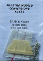 Maestro Models MMCK-4825 1/48 SAAB 37 Viggen landing gear (white metal)