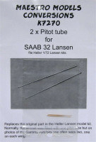 Maestro Models MMCK-7270 1/72 Pitot tube (2pcs.) for SAAB 32 Lansen