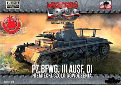 First To Fight FTF-72075 Pz.BfWg.III Ausf. D1 Command tank 1/72