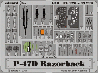 Eduard FE226 P-47D-20 TAM