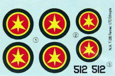 LF Model C72170 Decals N.A. T-28D Fennec over Ethopia (HELL) 1/72
