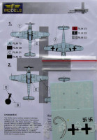 LF Model C7254 Decals Messerschmitt Bf 109G-10 (REV) Part I. 1/72