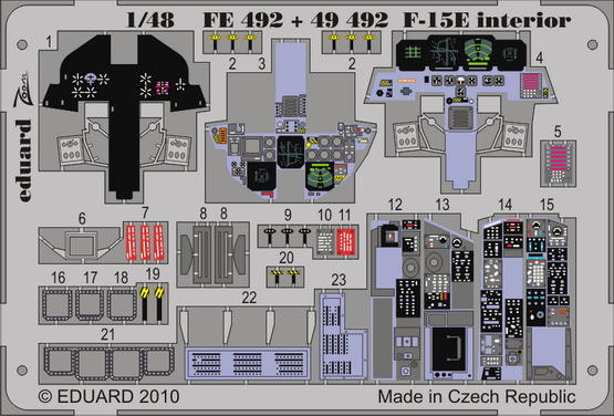 Eduard FE492 F-15E interior S.A. ACA