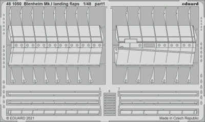 Eduard 481050 Blenheim Mk.I landing flaps (AIRF) SET 1/48