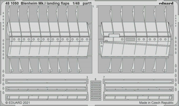 Eduard 481050 Blenheim Mk.I landing flaps (AIRF) SET 1/48