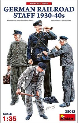 Miniart 38012 1/35 German Railroad Staff 1930-40s (4 fig.)