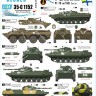 Star Decals 35-C1152 Naval Infantry # 4. Soviet and Russian PT-76, and BMP-1, BTR-80 Ukrainian Naval Infantry 1/35