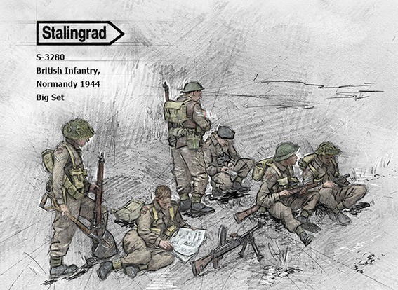 Stalingrad 3280 British Infantry, Big Set 1/35