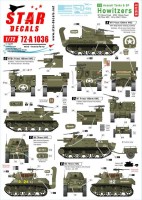 Star Decals 72-A1036 US Assault Tanks & S.P. Howitzers. 75th-D-Day-Special.Normandy and France in 1944.M7 / M7B1 105mm Priest, M8 75mm HMC, M4 105mm Sherman 1/72