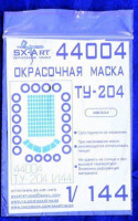 Sx Art 44004 Tu-204 Маска для окрашивания (ZVE) 1/144