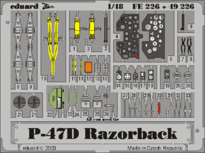 Eduard 49226 P-47D-20 TAM (распродажа)