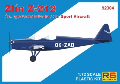Rs Model 92304 Zlin Z-212 Czechosl. Sport Aircraft (4x camo) 1/72