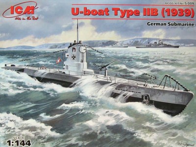 ICM S14409 U-Boat Type IIB (1939) German Submarine 1/144