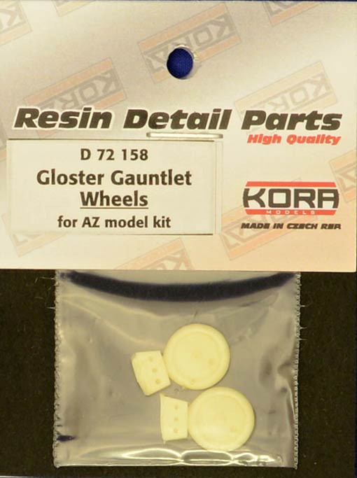 Kora Model D72158 Wheels for Gloster Gauntlet (AZ) 1/72