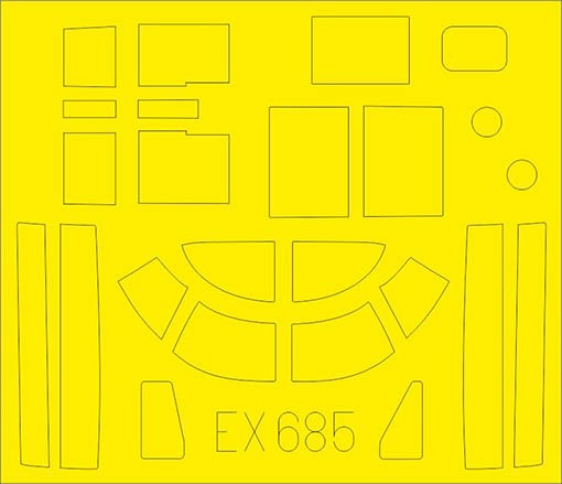 Eduard EX685 Mask 1/48 A-26B (ICM)