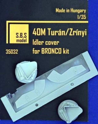 Sbs Model 35032 40M Turan/Zrinyi - Idler cover (BRONCO) 1/35