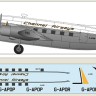 F-rsin Plastic FRP4131 Vickers Viking Channel Airways (laser decals) 1/144