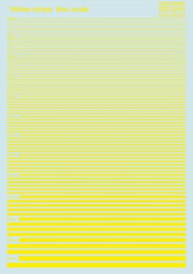 Print Scale 035-camo Yellow strips - 13 types (wet decals)