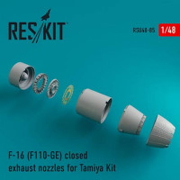 Reskit RSU48-0085 F-16 (F110-GE) closed exhaust nozzles (TAM) 1/48
