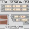 Eduard 33382 SET Hs 123A seatbelts STEEL (ICM) 1/32