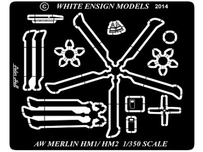 White Ensign Models PE 35175 EH-101 MERLIN HM1/HM2 (for the Trumpeter kit) 1/350