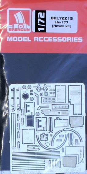 Brengun BRL72215 He-177 - detail PE set (REV) 1/72