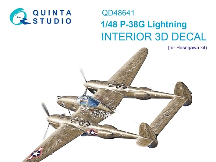 Quinta studio QD48641 P-38G Lightning (Hasegawa) 1/48