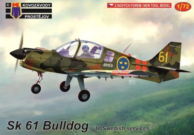 Kovozavody Prostejov 72300 Sk 61 Bulldog 'In Swedish Services' (3x camo) 1/72