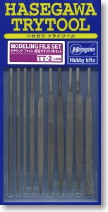 Hasegawa 71202 MODELING FILE SET Набор натфилей 10 шт) TT-2
