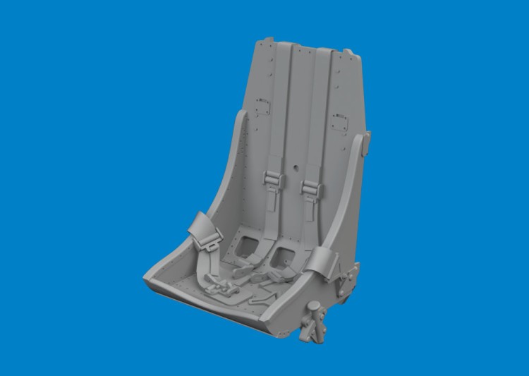 Eduard 6481040 BRASSIN P-51B/C seat w/ integral belts Type 2 1/48