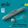 Reskit 32471 SUU-23 20mm gun pod (close gun bay) F-4 Phan. 1/32
