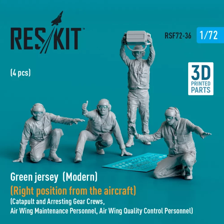 Reskit F72036 Green jersey (Modern) Right position (4 pcs.) 1/72