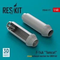 Reskit U48371 F-14A 'Tomcat' close exhaust nozzles (GWH) 1/48