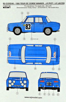 Reji Model 301 R8 Gordini - winner Tour De Corse 1966 1/24