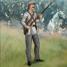 HAT 9336 ACW Marching set 1 moulded in Light grey color like ACW Confederates 1/32