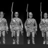HAT 9336 ACW Marching set 1 moulded in Light grey color like ACW Confederates 1/32