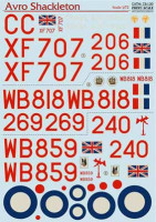 Print Scale 72-130 Avvo Shackleton The complete set 1,5 leaf Wet decal 1/72