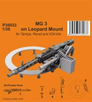 CMK P35033 MG 3 on Leopard Mount (TAM/REV/ICM) 1/35