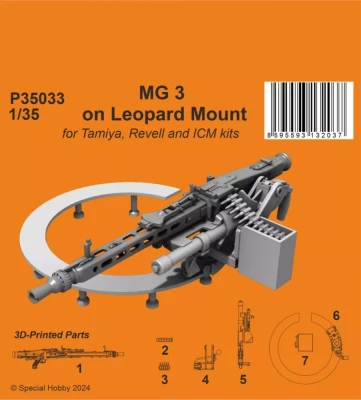 CMK P35033 MG 3 on Leopard Mount (TAM/REV/ICM) 1/35