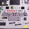 Reskit K32036 F-16CJ - interior 3D (TAM) 1/32