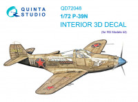 Quinta studio QD72048 P-39N (RS Models) 3D Декаль интерьера 1/72