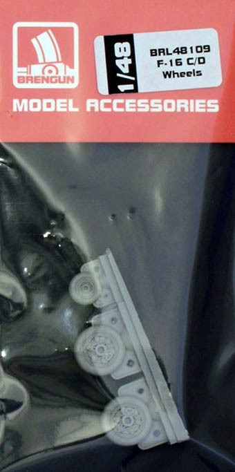 Brengun BRL48109 F-16 C/D wheels (resin set) 1/48