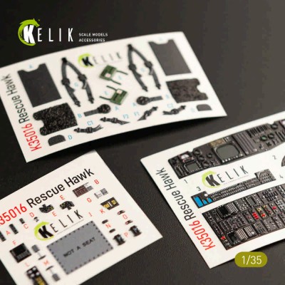 Reskit K35016 HH-60H Rescue Hawk interior 3D (KITTYH) 1/35