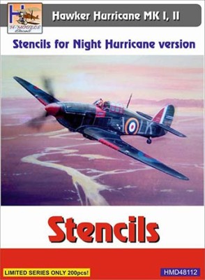 Hm Decals HMD-48112 1/48 Stencils H.Hurricane Mk.I,II Night version