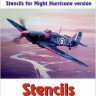 Hm Decals HMD-48112 1/48 Stencils H.Hurricane Mk.I,II Night version