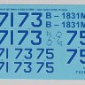 Foxbot Decals FBOT32005 Digital Sukhoi Su-27UBM Numbers f (designed to be used with Trumpeter kits) 1/32