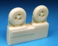 Barracuda Studios BCR72107 Supermarine Spitfire 3 Slot Wheels - Circumferential (for all kits) 1/72