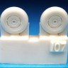 Barracuda Studios BCR72107 Supermarine Spitfire 3 Slot Wheels - Circumferential (for all kits) 1/72