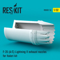 Reskit RSU32-0016 F-35 (A/С) Lightning II exhaust nozzles for Italeri Kit Italeri 1/32